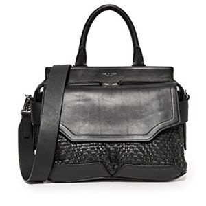 Rag & Bone Woven Pilot Leather Satchel